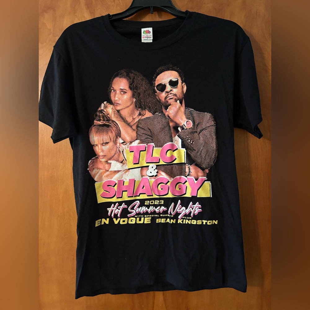 Black TLC & Shaggy 2023 Tour Graphic T-Shirt